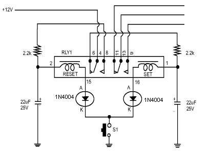 12v Latching Relay Wiring Diagram - Wiring Diagram